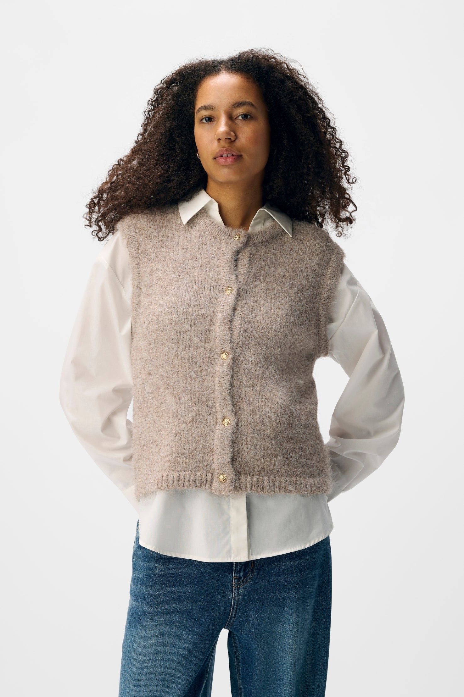 OBJSaggia Strik Vest Cardigan